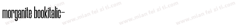 morganite bookitalic字体转换